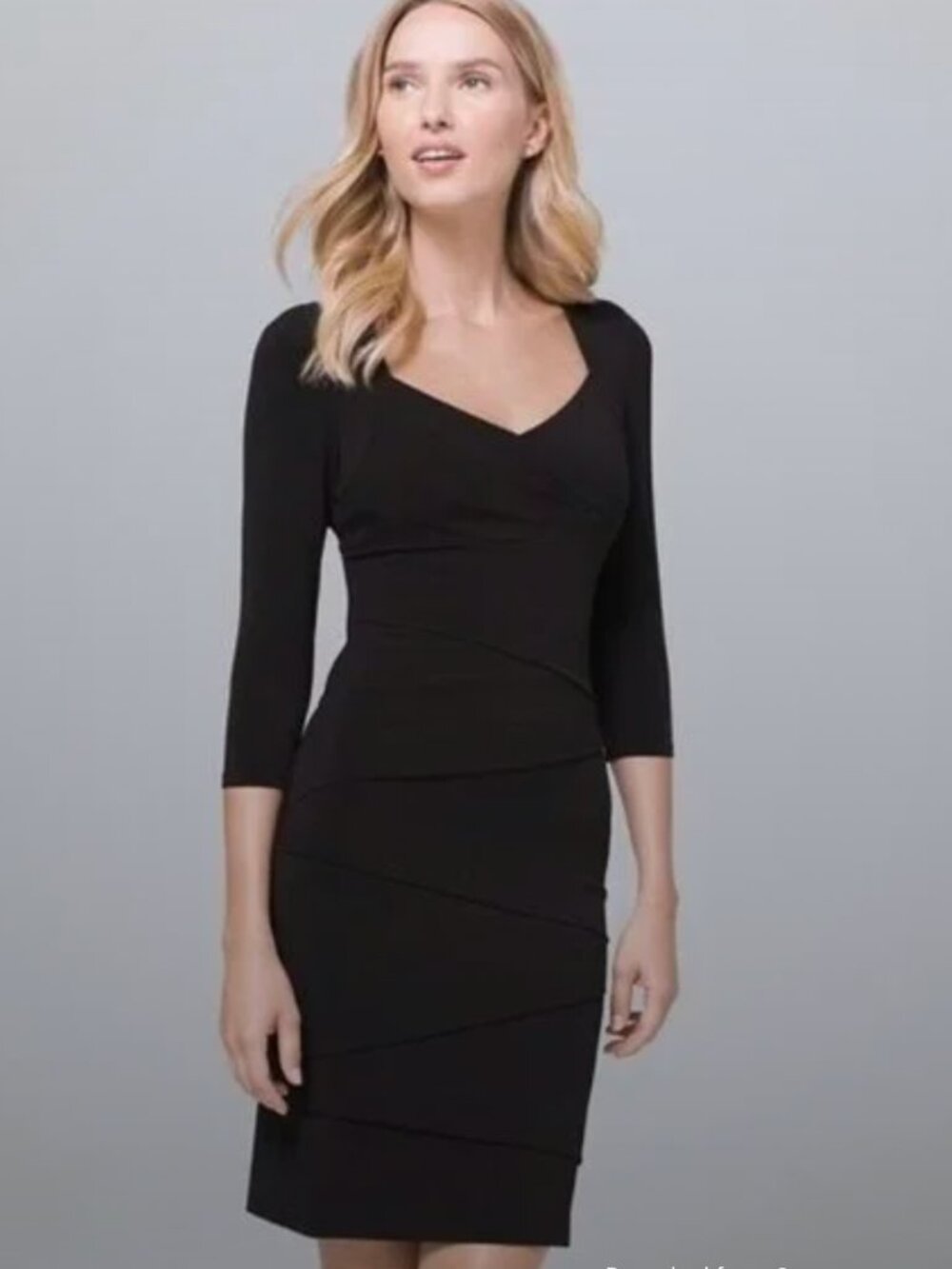 White House Black Market Black Instantly Slimming Dress